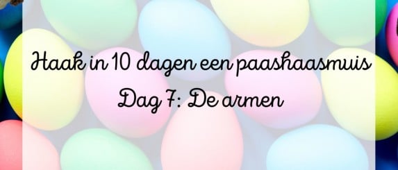 Haak in 10 dagen een Paashaasmuis - Dag 7 De Armen