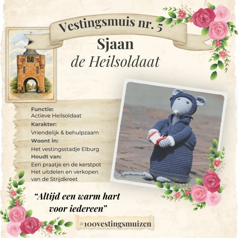 Muis Sjaan de Heilsoldaat van het Leger des Heils