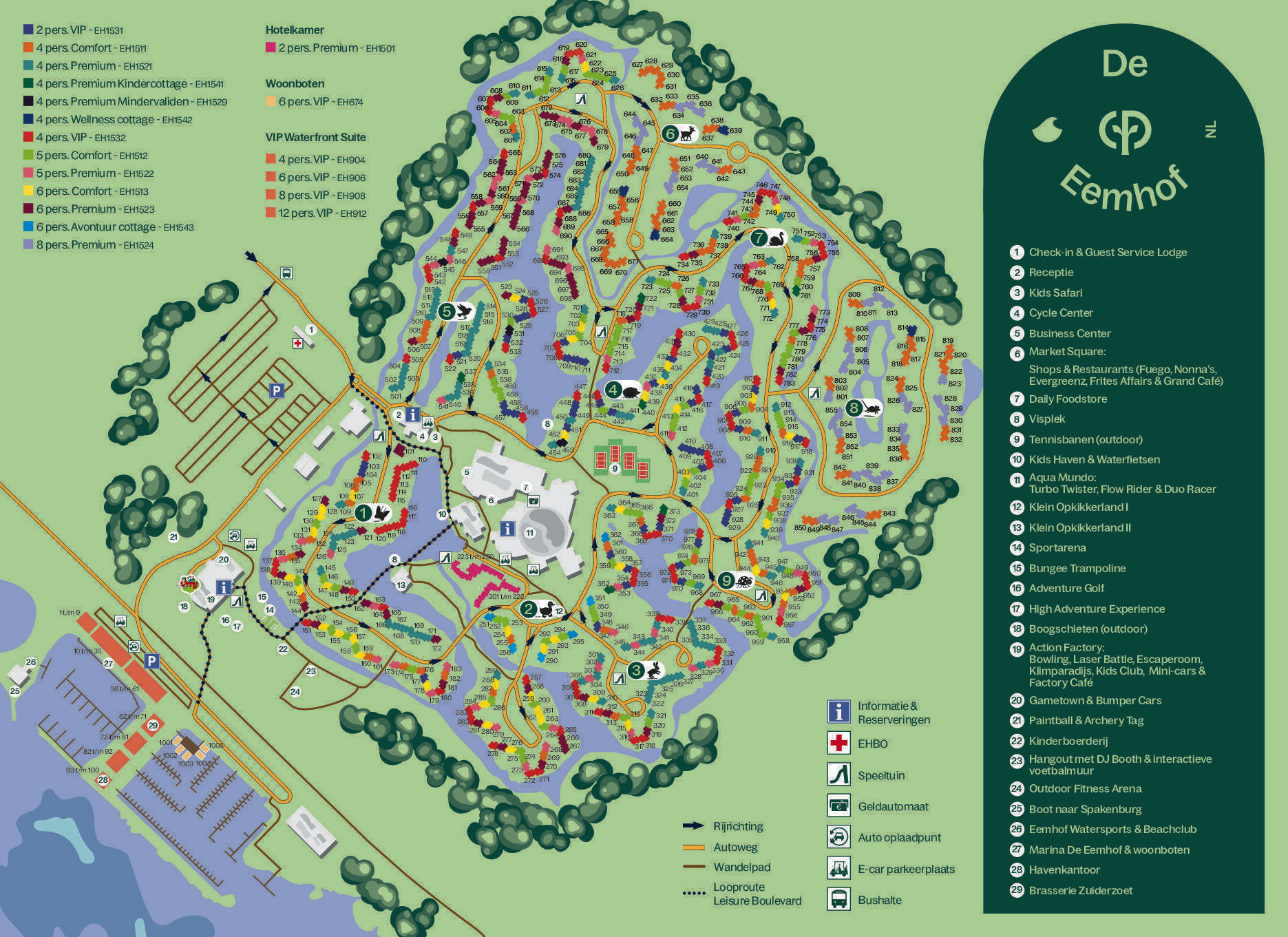 Center Parcs; inventarisatie uitbreidingsmogelijkheden diverse parken.