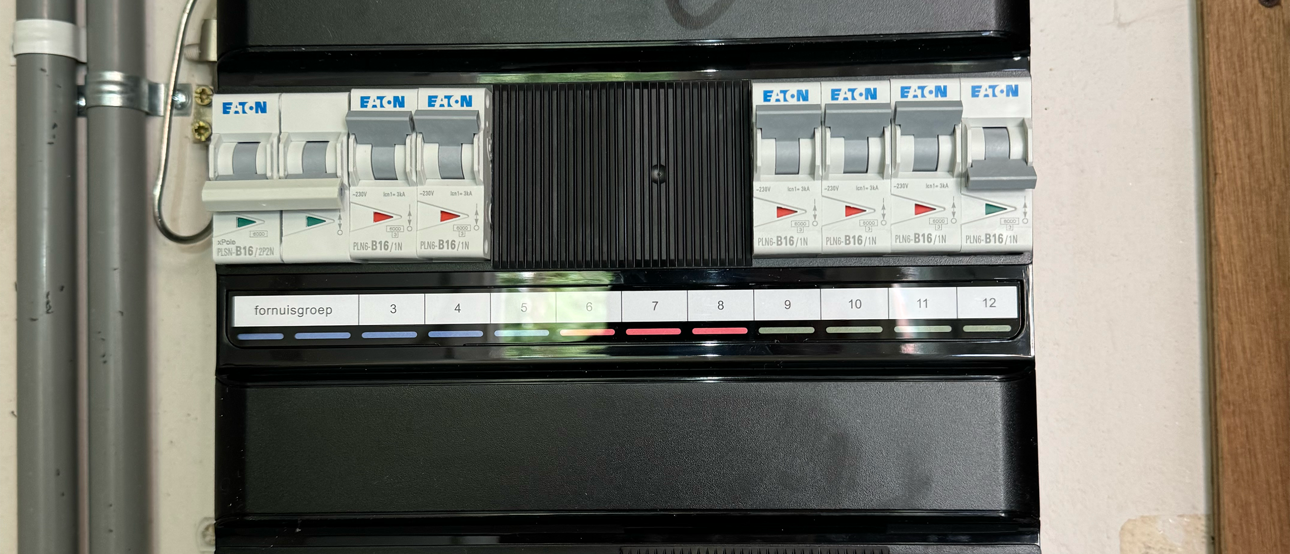 Inductiekookplaat aangesloten op kookgroep via Perilex stopcontact