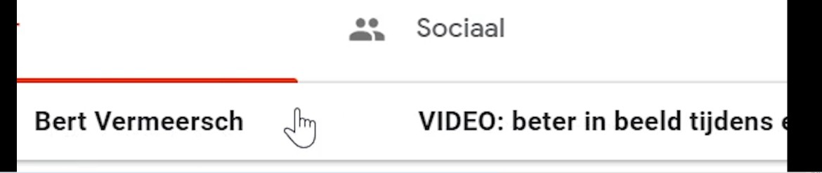 Verstuur je videocontent via email naar je contacten.