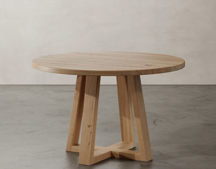 ronde-eikenhouten-tafel-met-houten-poot-massief-eikenhout-hout-op-maat-gemaakt-eetkamertafel-eettafel