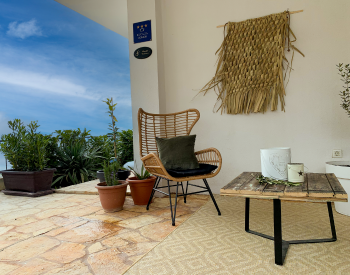 Enjoy the view at the ground floor terrace of villa Tomasovic