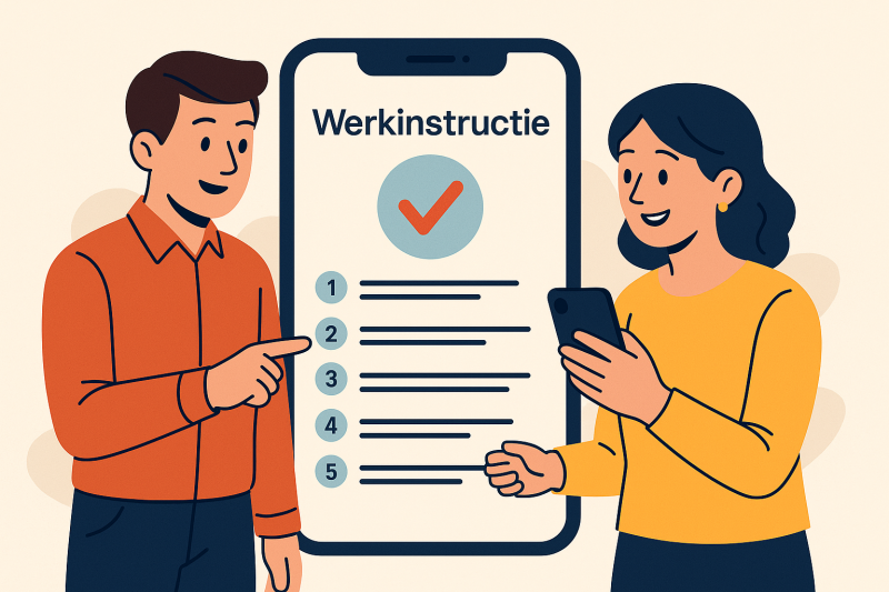 Maak werkinstructies ook op locatie beschikbaar