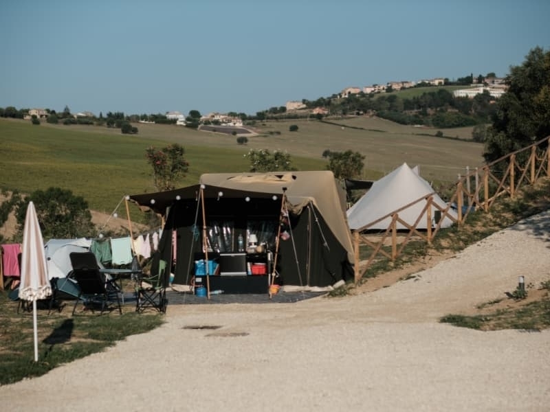 Kamperen met geweldig uitzicht bij Camping Vista Fermo