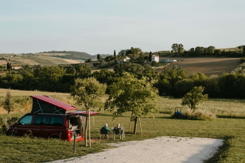 Met de camper kamperen bij Camping Vista Fermo