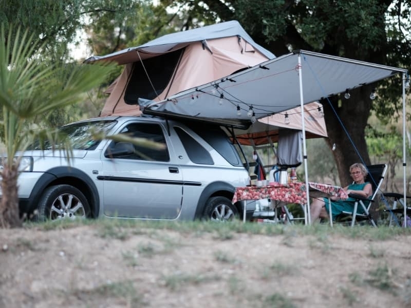 Met de daktent naar Camping Vista Fermo