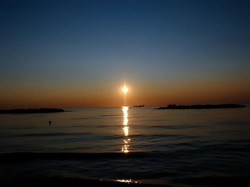 Ondergaande zon - Camping Vista Fermo