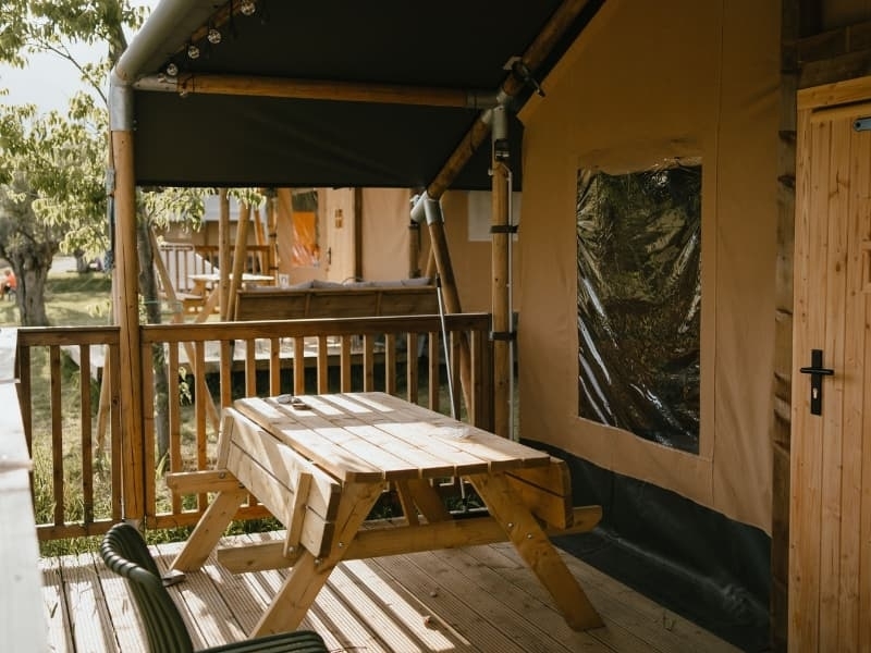 Safaritenten bij Camping Vista Fermo Italië