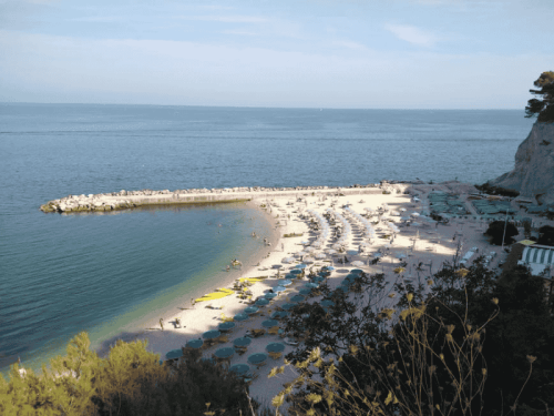 Le Marche Conero Strand camping vista Fermo
