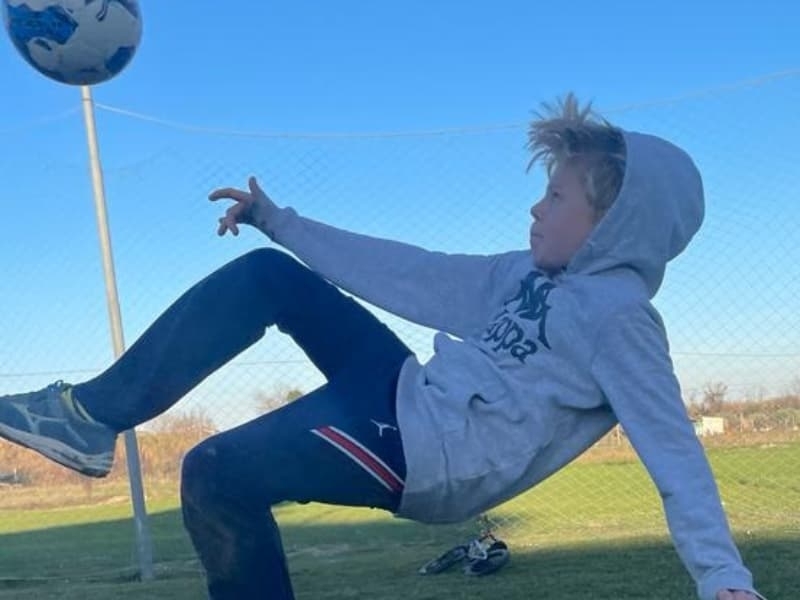 Le Marche voetbal camping Italie Agriturismo