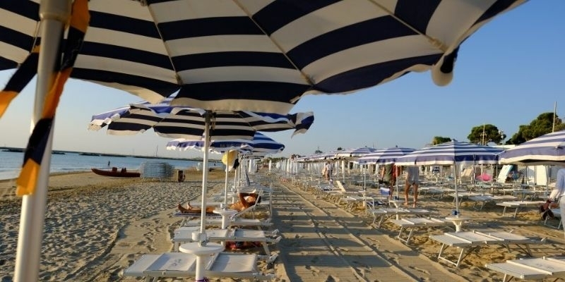 Strand Le Marche Voorjaar Italie