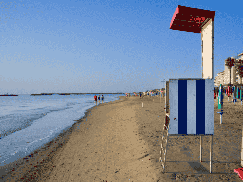 Strand Le Marche Camping Vista Fermo Zomer