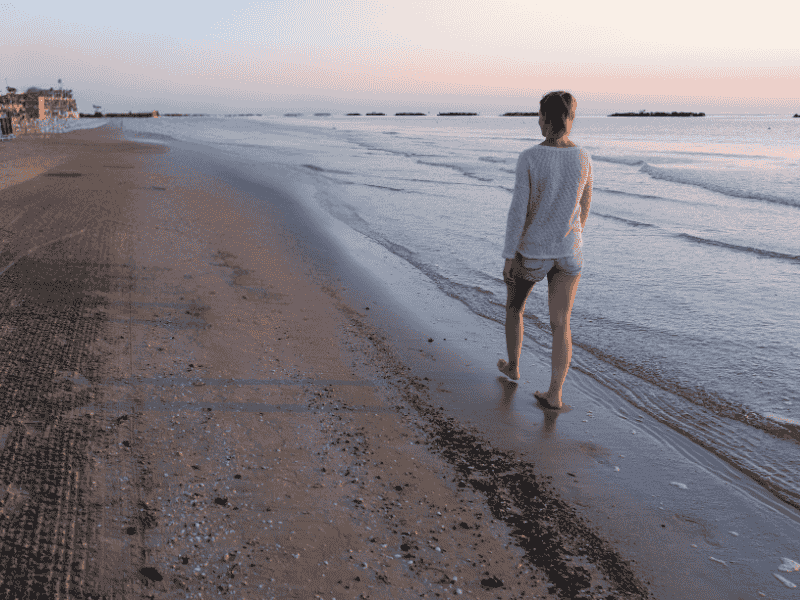 Strandwandeling Le Marche Camping Vista Fermo