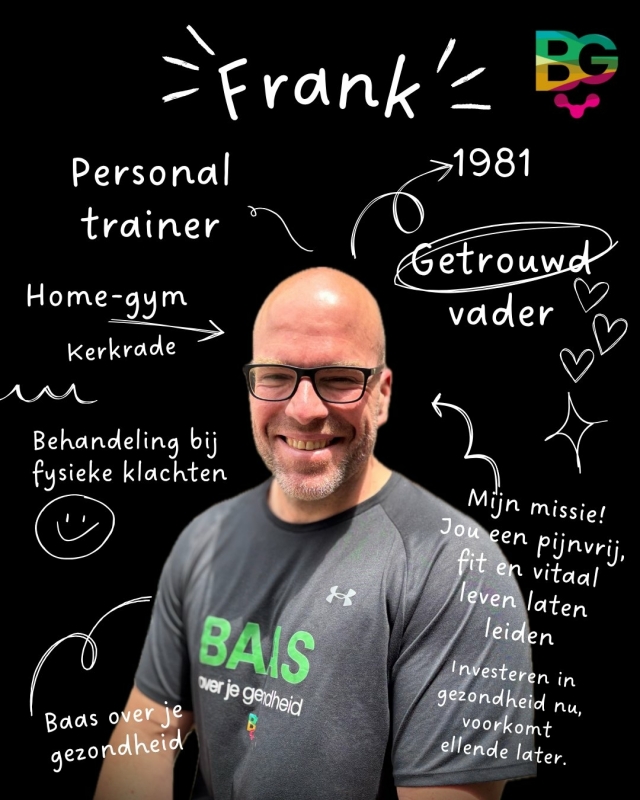Frank Gerards van Baas over je gezondheid opent in Vitaliteitscentrum Rolduc Kerkrade wie is Frank Gerards van Baas over je gezondheid in Kerkrade?