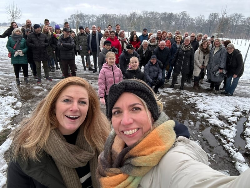 My35' Kerkrade Nieuwjaarswandeling in de sneeuw