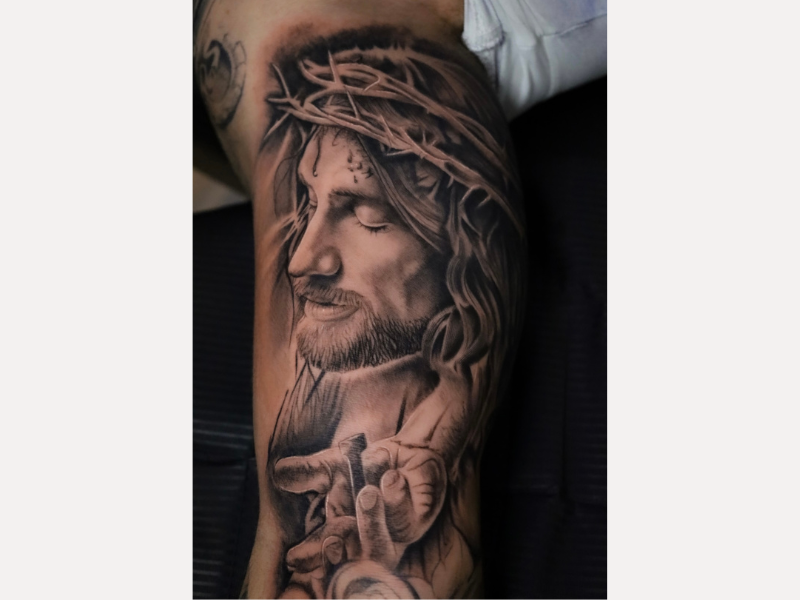Realisme tattoo Genk jezus