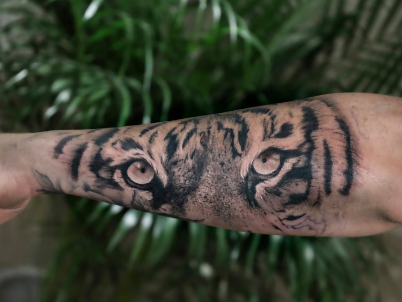 Realisme tattoo Genk tijger