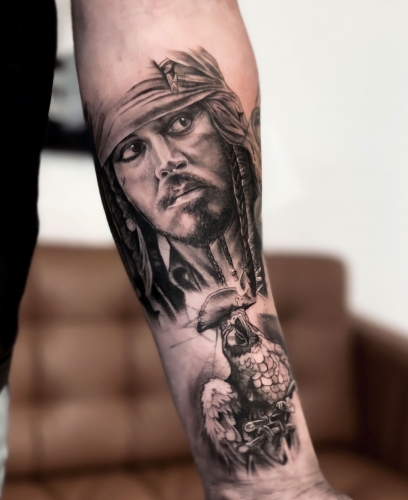 Vitruvian Tattoo Genk Jack Sparrow