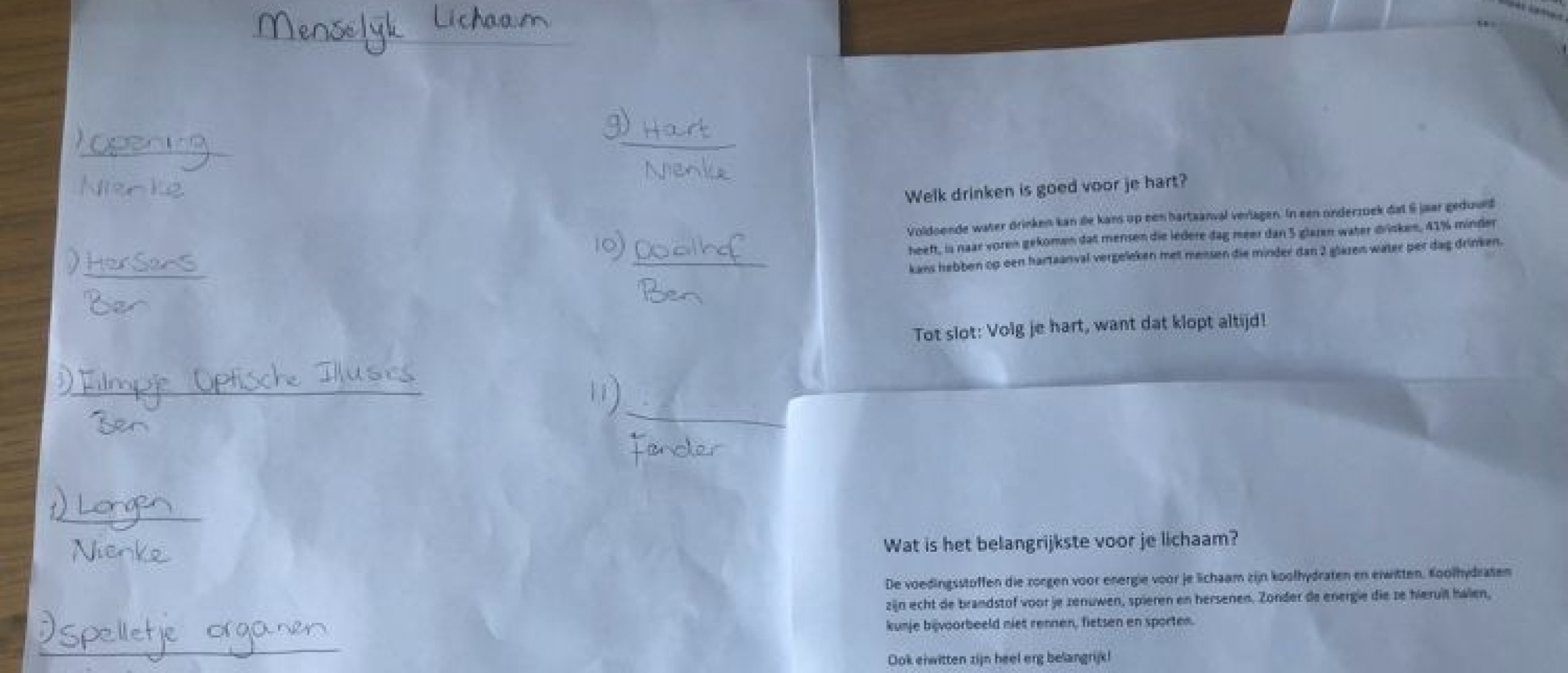 Ruimte voor eigen interesses