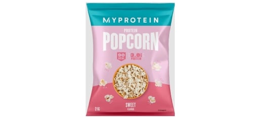 Protein eiwitrijke popcorn