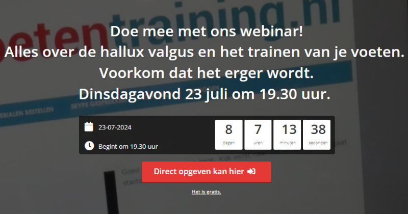 webinar voetentraining