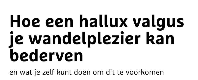 wandelen met hallux valgus, voetentraining