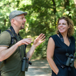 Vogels spotten met je collega's tijdens bedrijfsuitje teamuitje