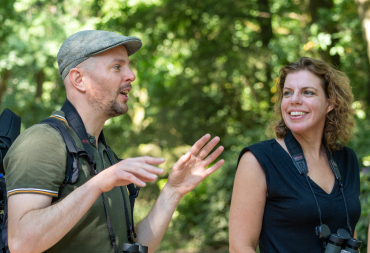 Vogels spotten met je collega's tijdens bedrijfsuitje teamuitje