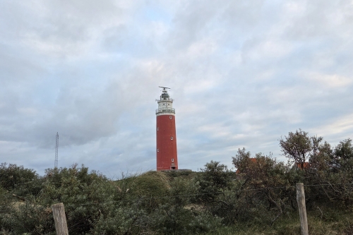 Texel vogels kijken bij de vuurtoren tijdens vogelexcursie Vogelwachter Adriaan