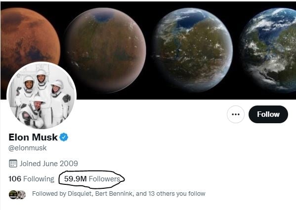 Blog interne podcasting: aantal volgers Elon Musk