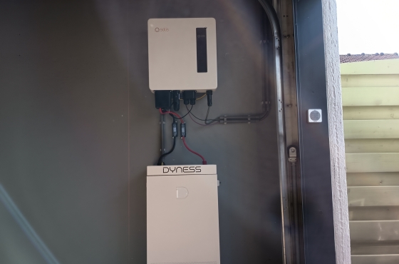 slimme thuisbatterij met solis ac omvormer