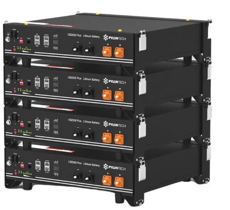 pylontech gestapelde batterij pylontech