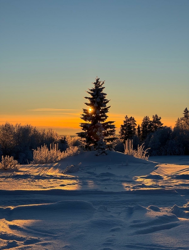 Zicht helen met de zon