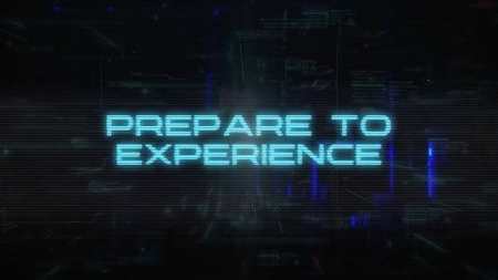 Prepare To Experience VoxTechnik Blue Screen show text with Prepare To Experience