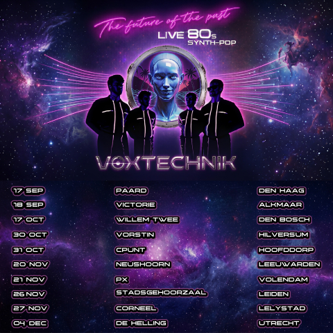 VoxTechnik flyer with all Tour Dates 2026