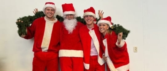 Vier kerst met collega's