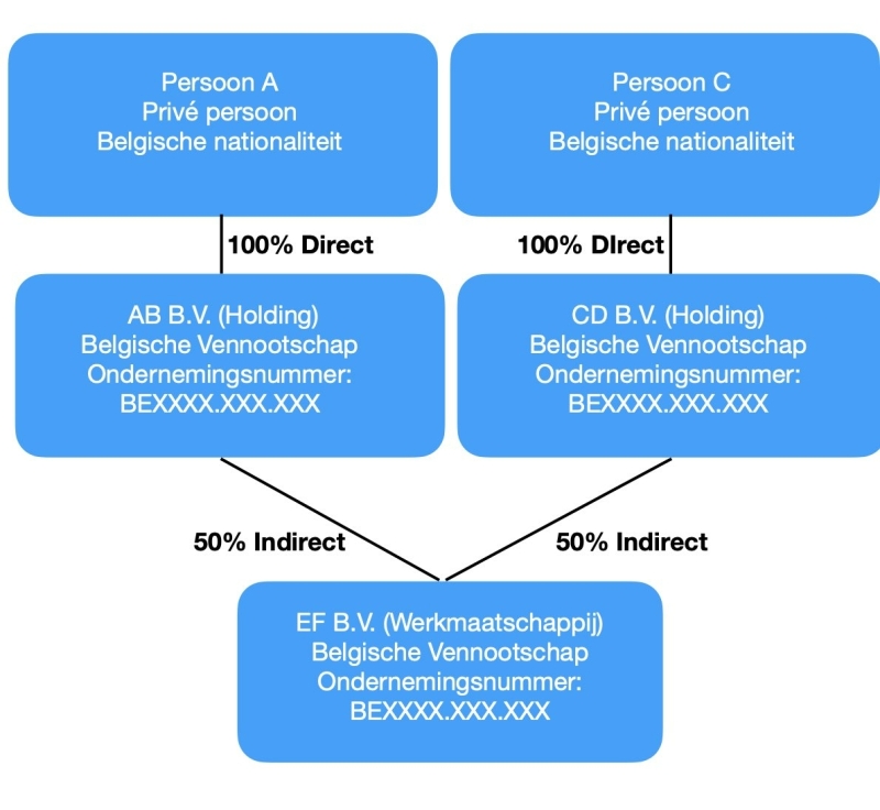 Voorbeeld organogram BE complex