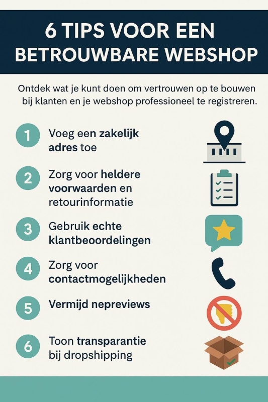 6 tips voor een betrouwbare webshop