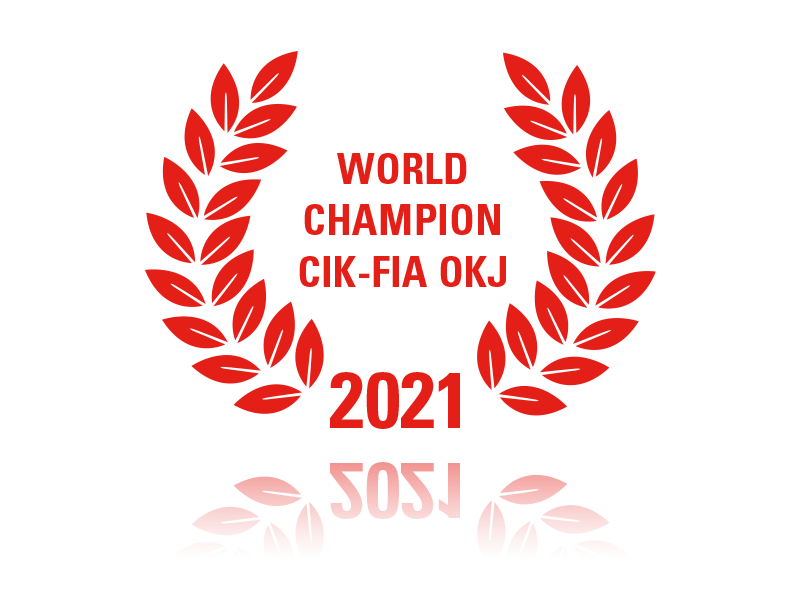 laurel wreathWorld_Champion_CIK-FIA_OKJ_2021