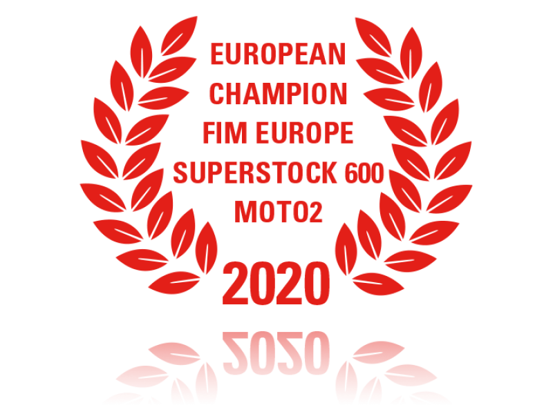 laurel wreath European Champion FIM Europe Superstock 600 Moto2