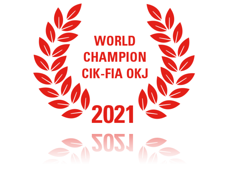 laurel wreathWorld_Champion_CIK-FIA_OKJ_2021