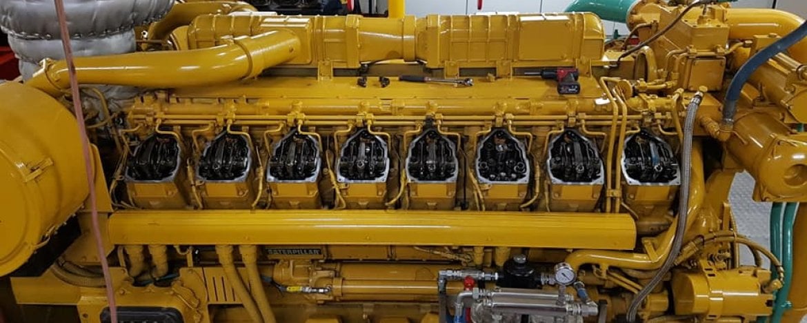 Maintenance of Caterpillar main engine