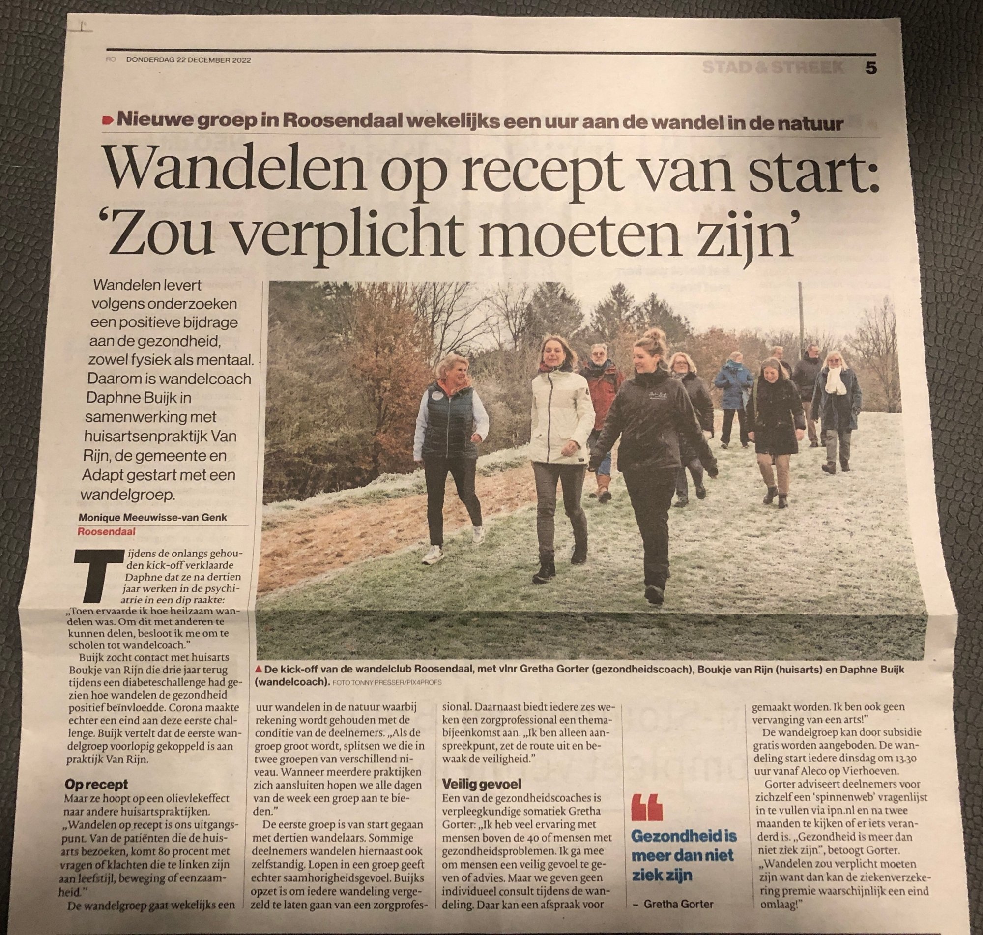 wandelgroep van Rijn Roosendaal