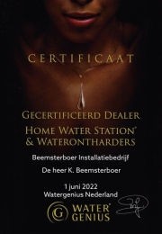 certificaat waterontharders