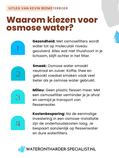 Waarom kiezen voor osmose water