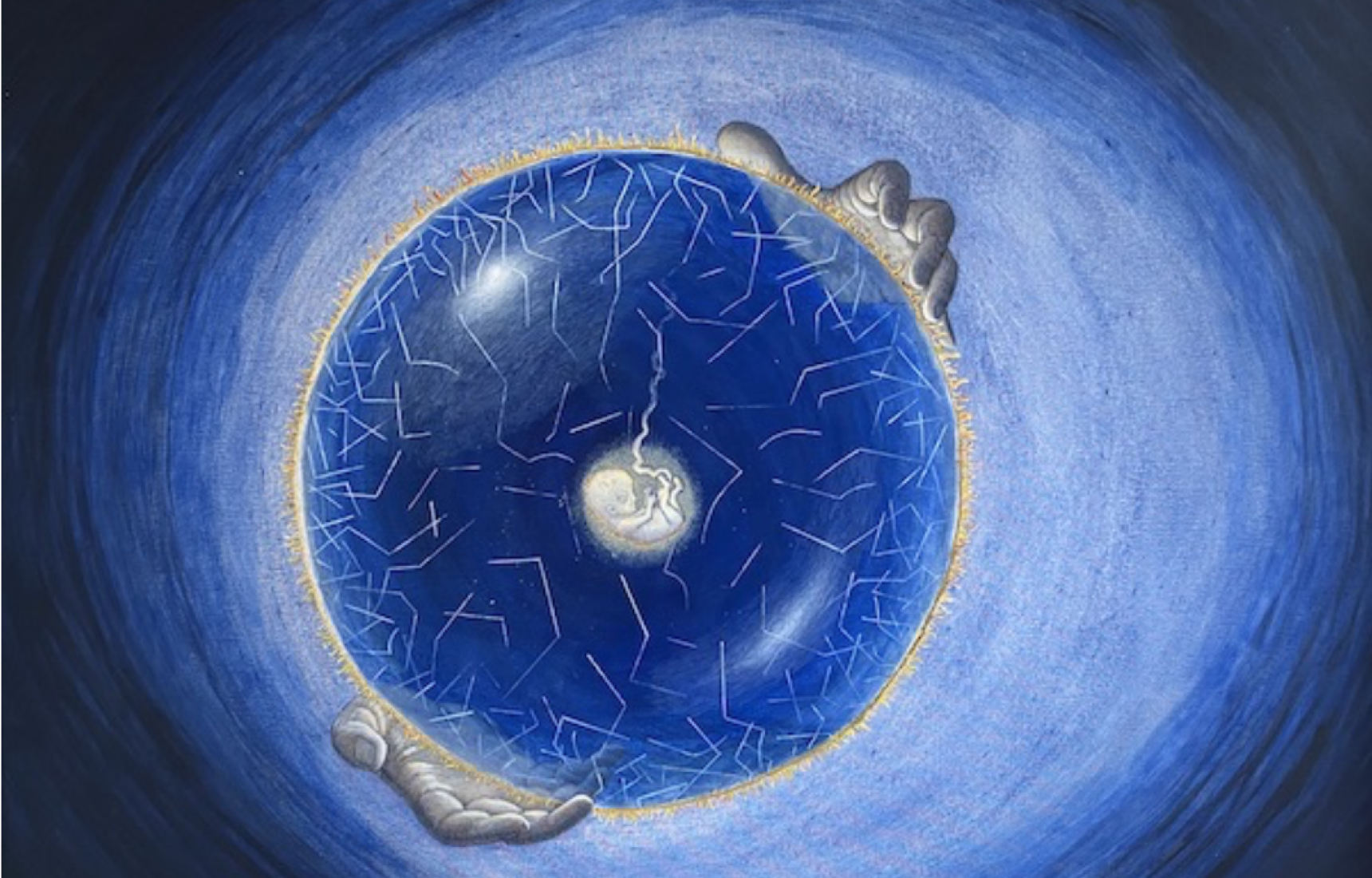 visual baby in water cirkel