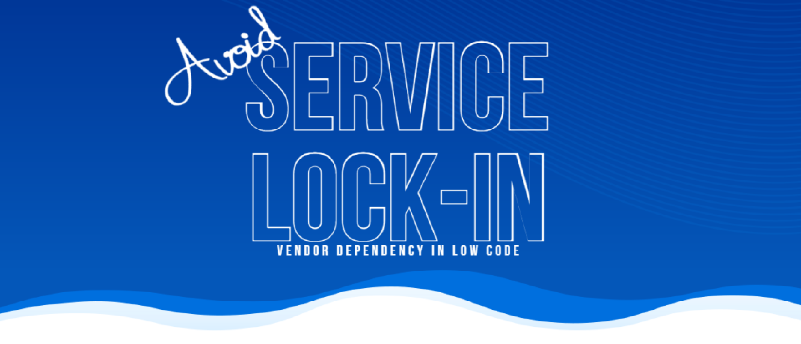 Service lock-in in Low-Code