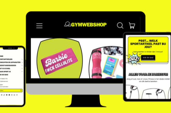 unieke webshop laten maken gymwebshop