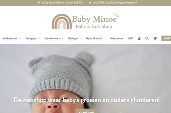 goedkope webshop laten maken voor baby producten